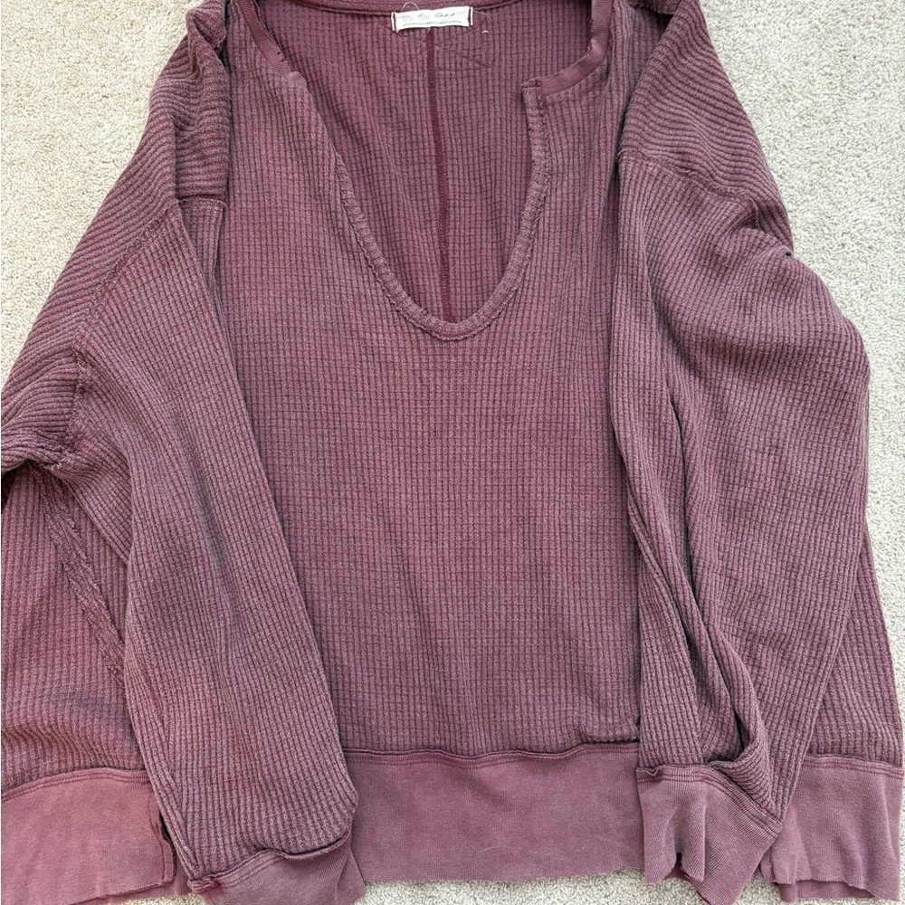 We The Free Mauve Knit Top